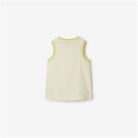 Cotton Tank Top in Wheat .